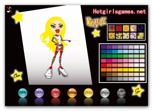 Игры для девочек - Раскраска / Bratz Coloring  